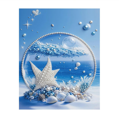Starfish in an Ocean Bubble pearl painting – image 11