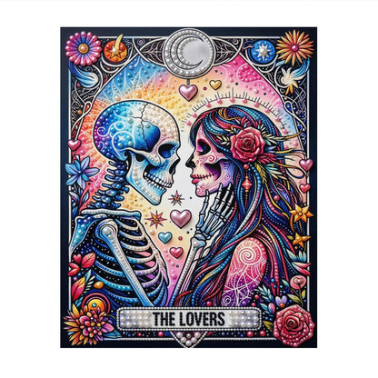 Skeleton Sweethearts Tarot pearl painting – image 11