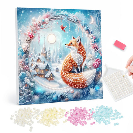 Winter Fox Pearl Painting Kit pearl painting – image 1