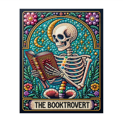Bookworm Skeleton Tarot pearl painting – image 11
