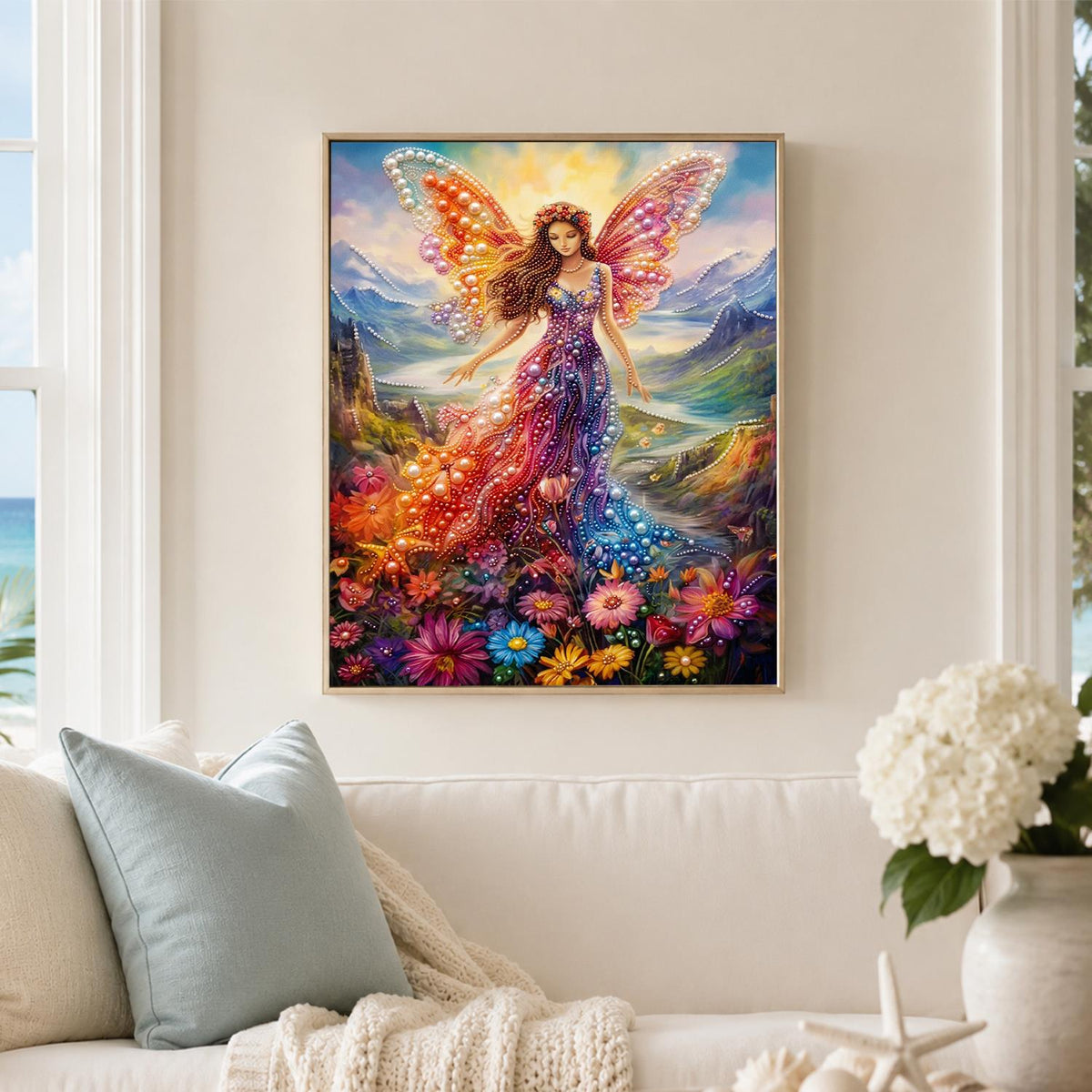Fairy of the Mountain Meadow pearl painting – image 3