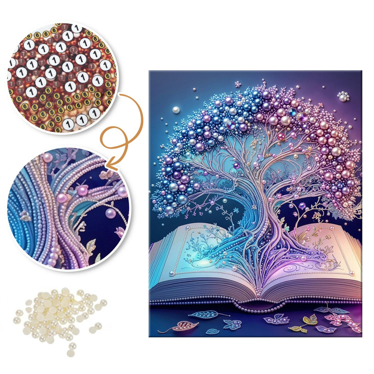 Storybook Tree of Dreams pearl painting – image 6
