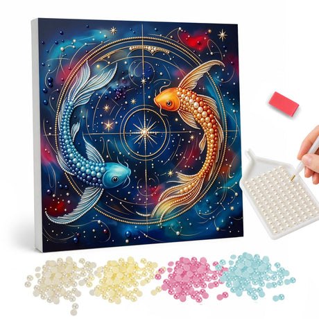 Celestial Koi Pearl Painting Kit pearl painting – image 1