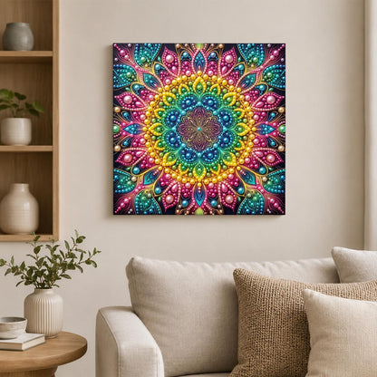 Spectrum Halo Mandala pearl painting – image 2