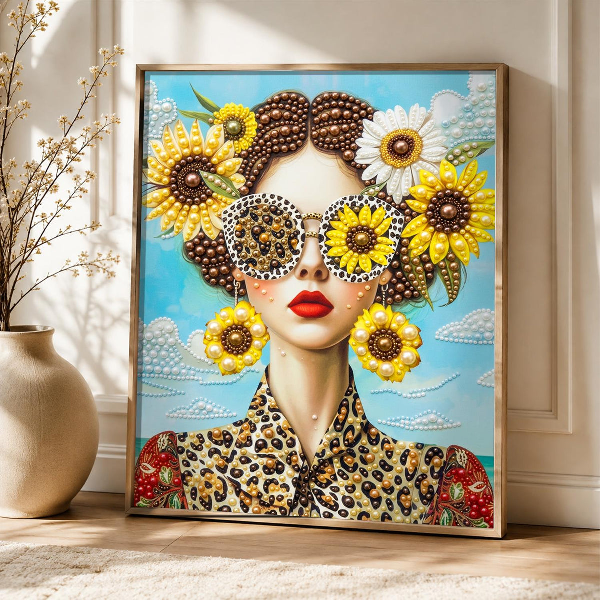 Sunny Specs and Leopard Print pearl painting – image 5