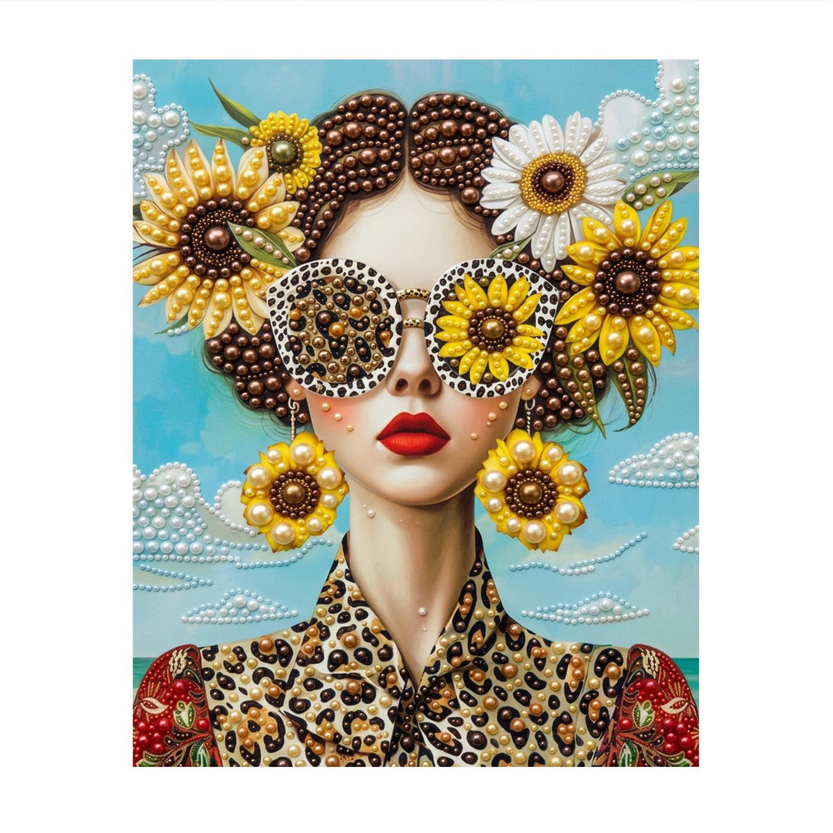 Sunny Specs and Leopard Print pearl painting – image 11