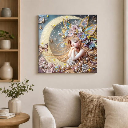 Moon Cradle Dreamer pearl painting – image 2