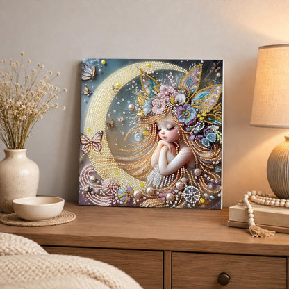 Moon Cradle Dreamer pearl painting – image 3