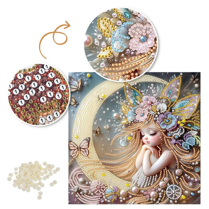 Moon Cradle Dreamer pearl painting – image 6