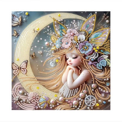 Moon Cradle Dreamer pearl painting – image 11