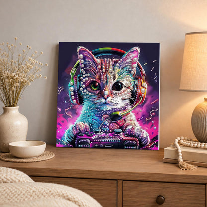 Headset Gamer Kitten pearl painting – image 3