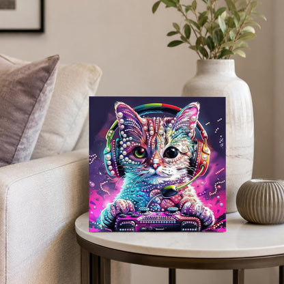 Headset Gamer Kitten pearl painting – image 4