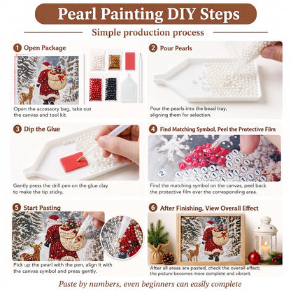 Gnome Hauling a Gift Sack pearl painting – image 7