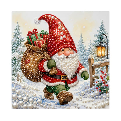 Gnome Hauling a Gift Sack pearl painting – image 11