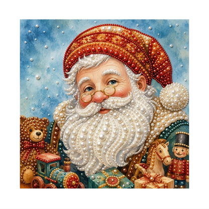 Santa with Spectacles and Toys pearl painting – image 11