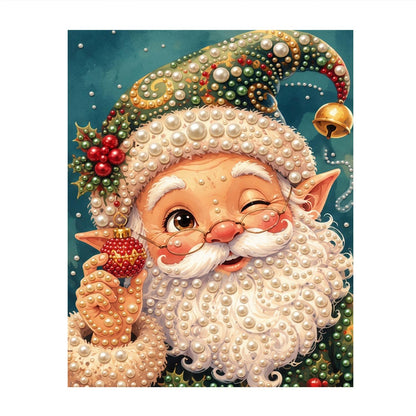Winking Elf-Eared Santa pearl painting – image 11