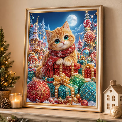 Ginger Kitten in Candy Land pearl painting – image 4