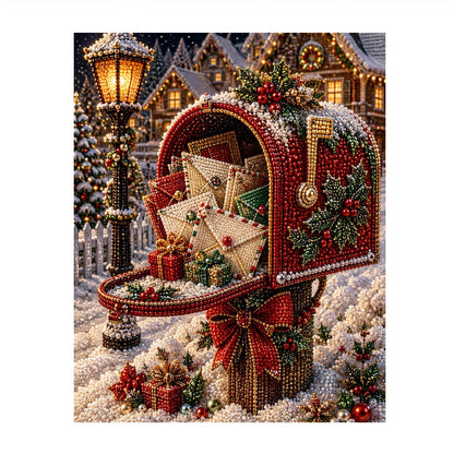 Letter-Stuffed Red Mailbox pearl painting – image 11