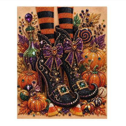 Witch's Boots and Candy Corn pearl painting – image 11