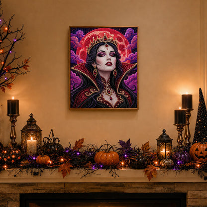 Vampire Queen and Blood Moon pearl painting – image 3