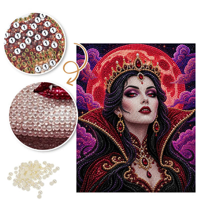 Vampire Queen and Blood Moon pearl painting – image 6