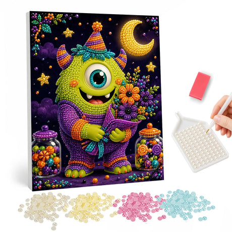 Halloween Monster pearl painting – image 1