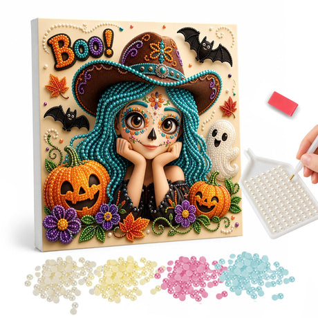 Halloween Girl Pearl Painting Kit pearl painting – image 1