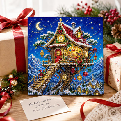 Moonlit Treehouse Hideaway pearl painting – image 2