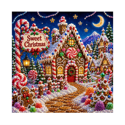 Gingerbread House Candy Lane pearl painting – image 11