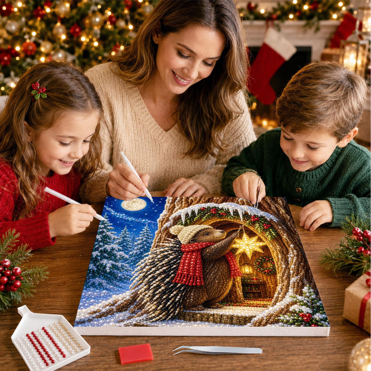 Hedgehog's Tree Hollow Star pearl painting – image 15