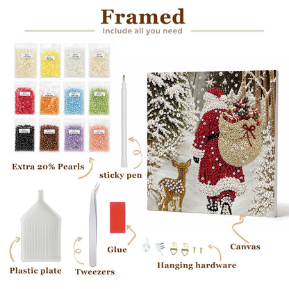 Glittering Jack-O'-Lantern Witch pearl painting – image 9