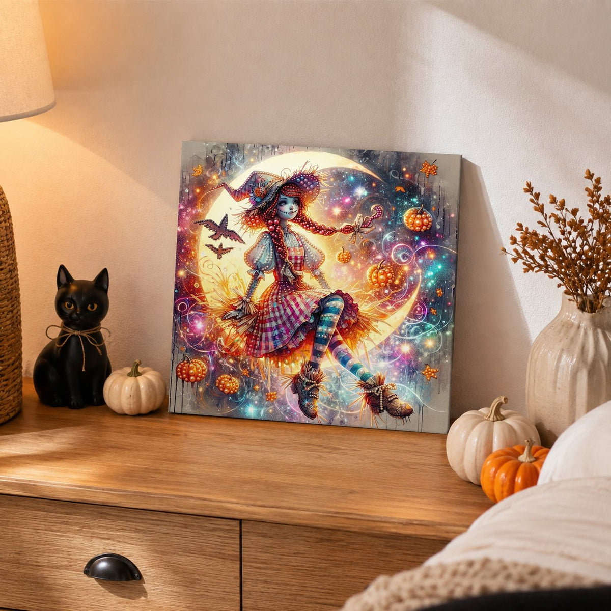 Red-Haired Witch in Starlight pearl painting – image 2