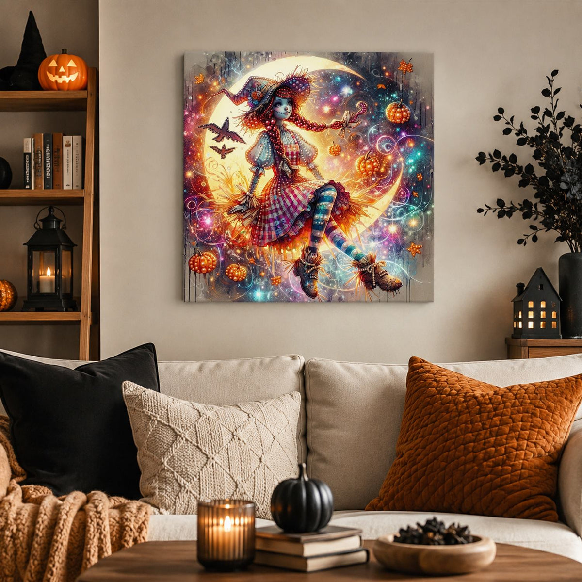 Red-Haired Witch in Starlight pearl painting – image 3