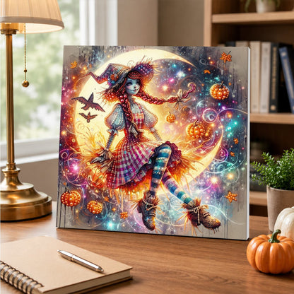 Red-Haired Witch in Starlight pearl painting – image 5
