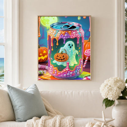 Spooky Candy Drip Can pearl painting – image 3