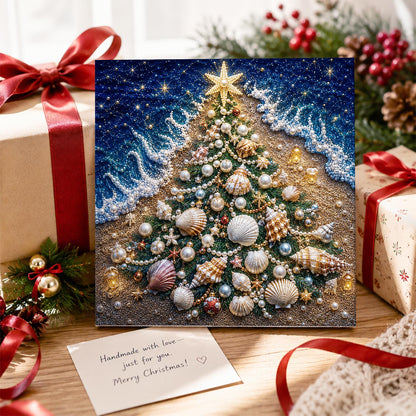 Seashell Tree on the Shore pearl painting – image 2