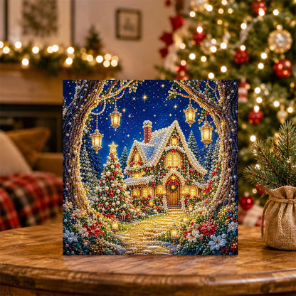 Lantern Arch Cottage Path pearl painting – image 5