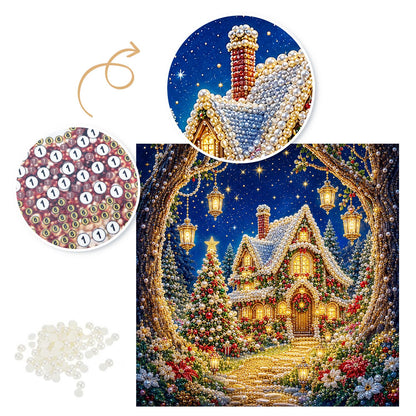 Lantern Arch Cottage Path pearl painting – image 6
