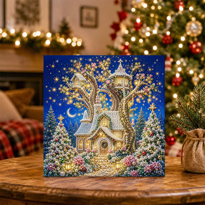 Turreted Treehouse and Moon pearl painting – image 5