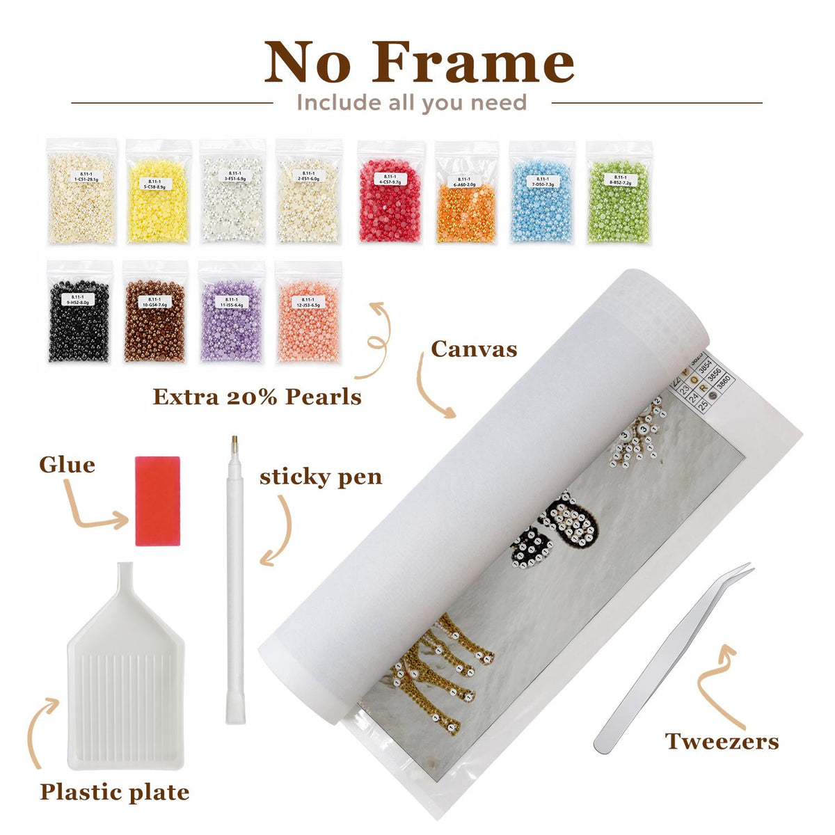 Turreted Haunted House at Night pearl painting – image 8