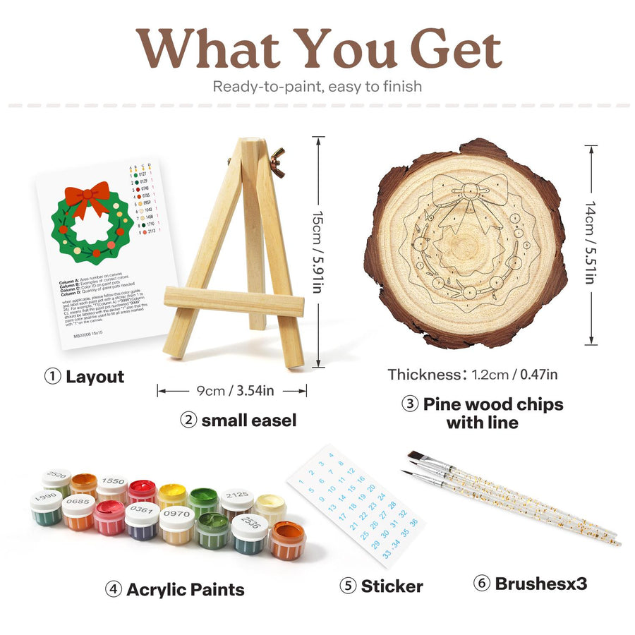 Wood slice kit contents