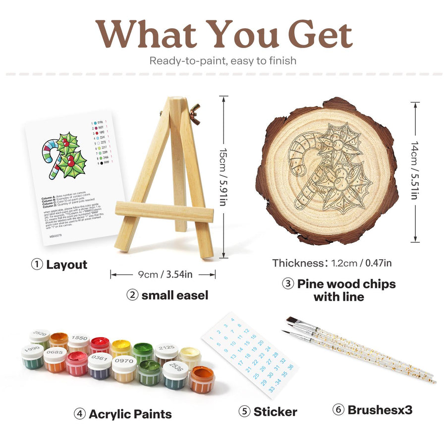 Wood slice kit contents