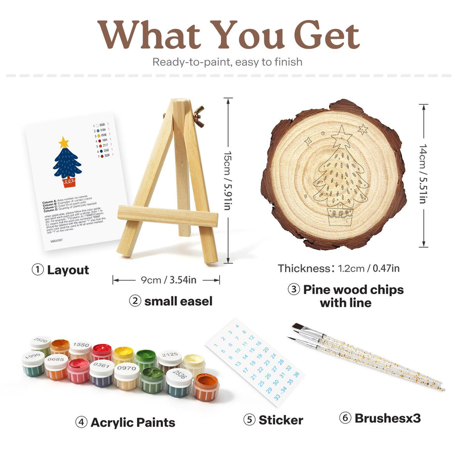 Wood slice kit contents