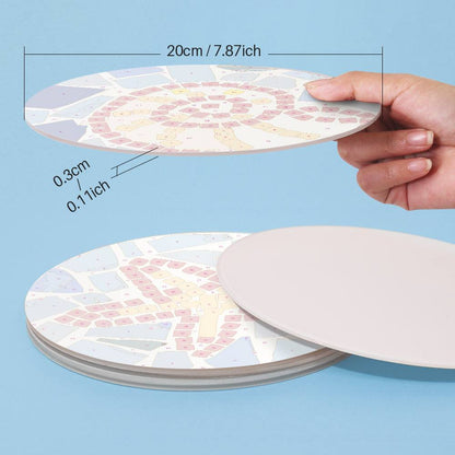 Mosaic Fish and Spiral Shell paint by numbers placemat set – image 8