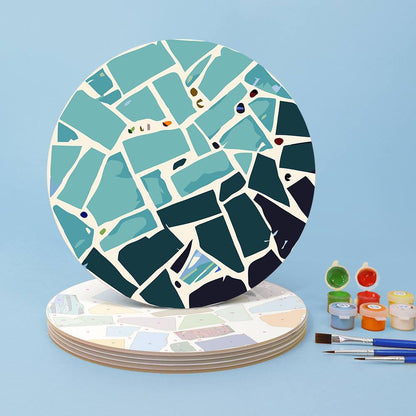 Starfish and Jellyfish Mosaic paint by numbers placemat set – image 3
