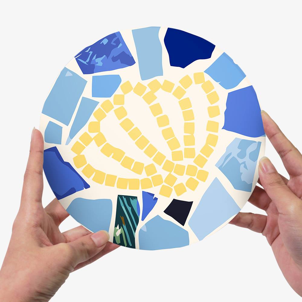 Starfish and Jellyfish Mosaic paint by numbers placemat set – image 13