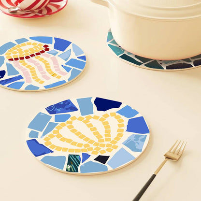 Starfish and Jellyfish Mosaic paint by numbers placemat set – image 16