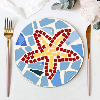 Starfish and Jellyfish Mosaic paint by numbers placemat set – image 17