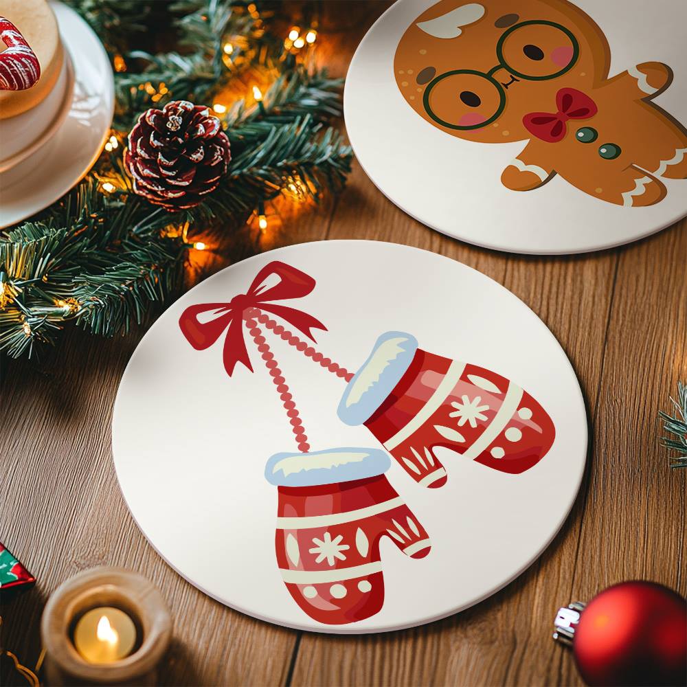 Cozy Mittens and Reindeer paint by numbers placemat set – image 3