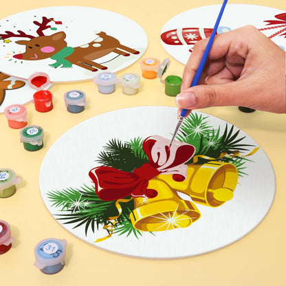 Cozy Mittens and Reindeer paint by numbers placemat set – image 5